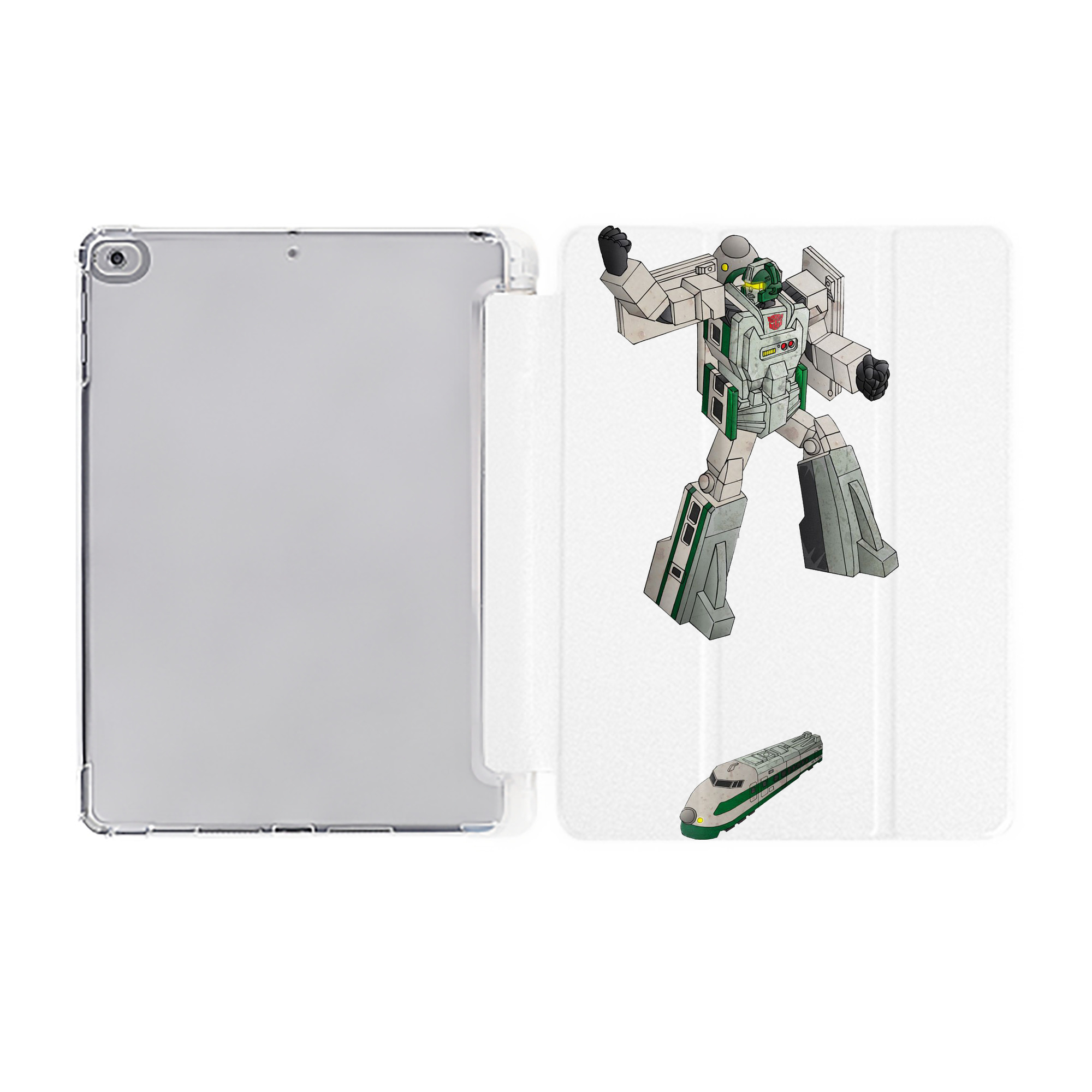 （画像用）  IPad ケース ペン収納付き 三つ折りスタンド PUレザー×シリコン 対応機種9.5/10.5/10.9インチ